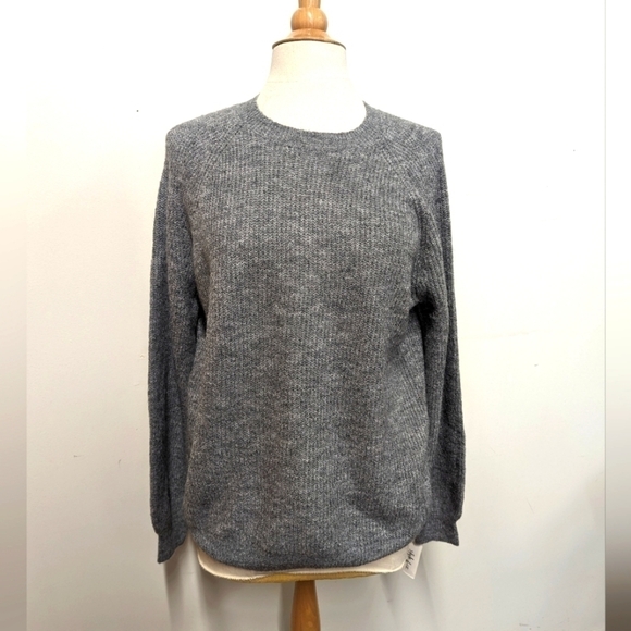 NWT Style & Co Heathered Grey Balloon Sleeve Sweater XL - Picture 1 of 12